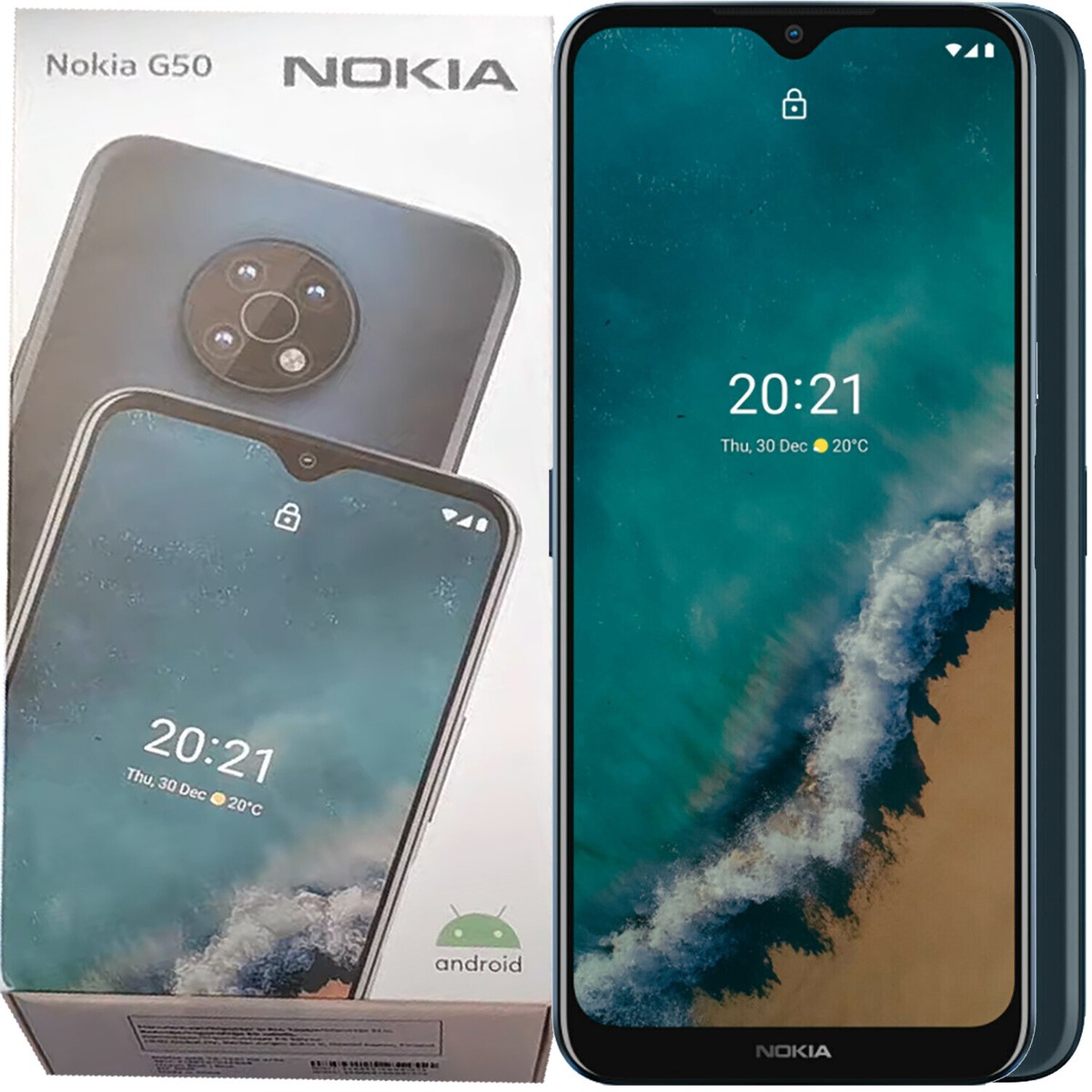 New Nokia G50 Dual-SIM 64GB ROM + 4GB RAM Ocean Blue Factory