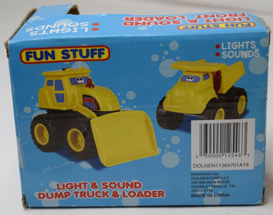 Fun Stuff Light & Sound Front Loader Toy Vehicle 18 Months + - Image 4 of 4