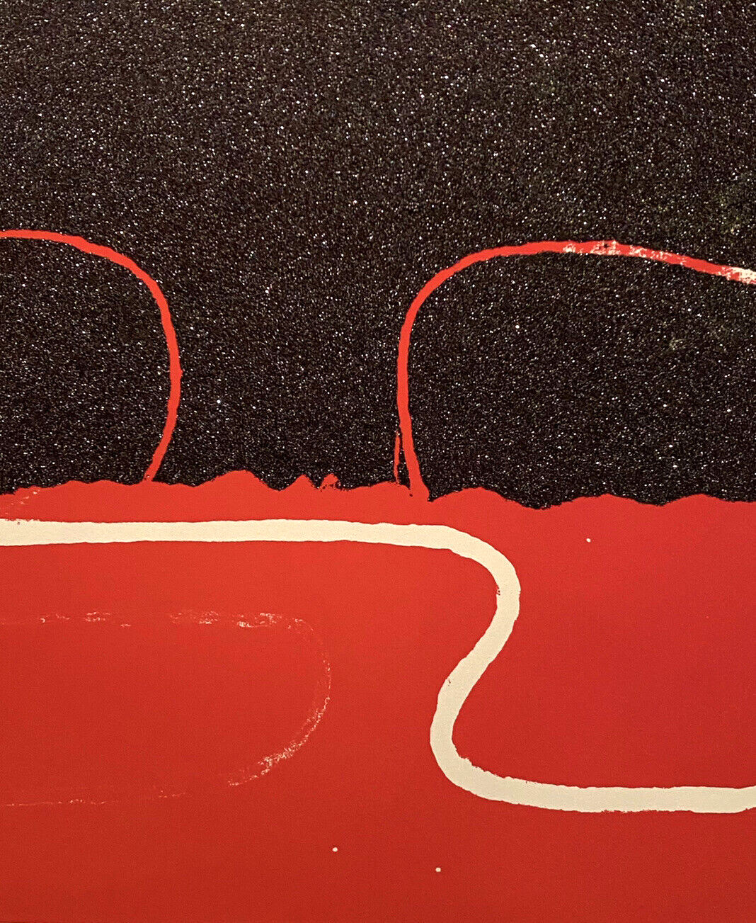 HITOSHI NAKAZATO 1936-2010 JAPAN MIXED MEDIA MODERNIST ABSTRACT 2007 PRINT 5/25