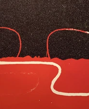 HITOSHI NAKAZATO 1936-2010 JAPAN MIXED MEDIA MODERNIST ABSTRACT 2007 PRINT 5/25