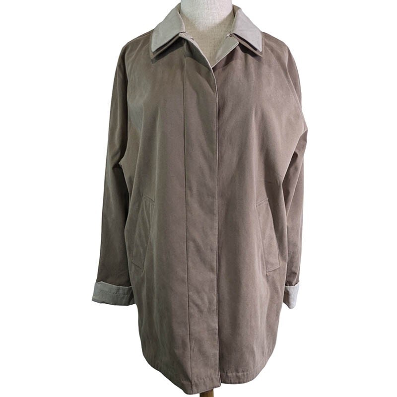 London Fog Women’s Medium Limited Edition Tan Khaki Brown Lined Trench Coat