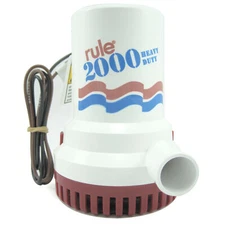 Rule 12 Bilge Pump 2000 GPH Non-Automatic 24 Volt