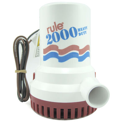 Rule 12 Bilge Pump 2000 GPH Non-Automatic 24 Volt