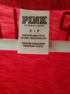 T-shirt Victoria's Secret PINK Ohio State Buckeyes à Paillettes Argentées - Taille S - Manches Courtes - Neuf Sans étiquette
