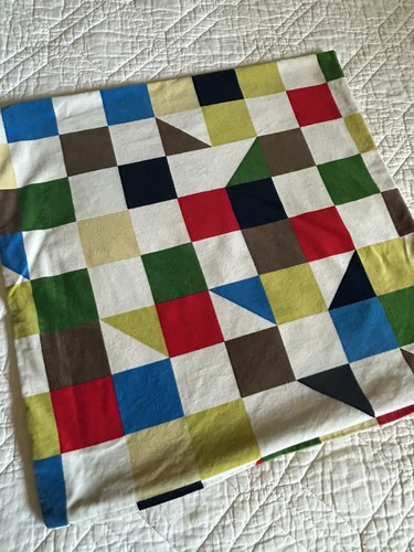 Ikea Tulpantrad Throw Pillow Covers PAIR Geometric Pattern 20 x 20 - Picture 2 of 5