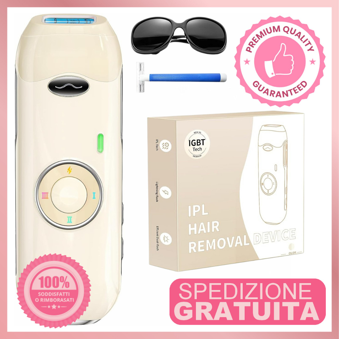 Depilatore Laser Gambe Indolore - Epilatore IPL IGBT per Donne Impegnate