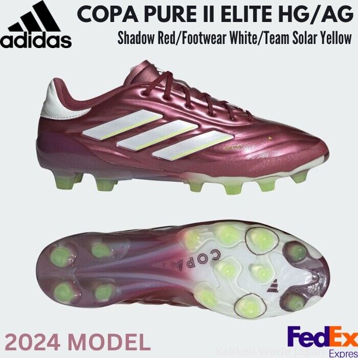 adidas Soccer Cleats COPA PURE II ELITE HG/AG Shadow Red adidas Soccer Cleats COPA PURE II ELITE HG/AG Shadow Red