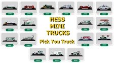 Hess Mini ~ Miniature ~ Truck - Boat ~  Fire ~ Tanker ~ Van ~ Helicopter U-PICK