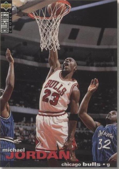 新品希少JORDAN No.45リミテッドフォト&カードプレート192/1995 1995-96 Upper Deck Collectors Choice Players Club # 45 Michael