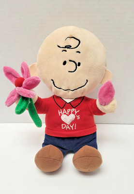 Happy Valentine's Day Charlie Brown 11'' Plush Doll 2015 Peanuts Gang Collectible