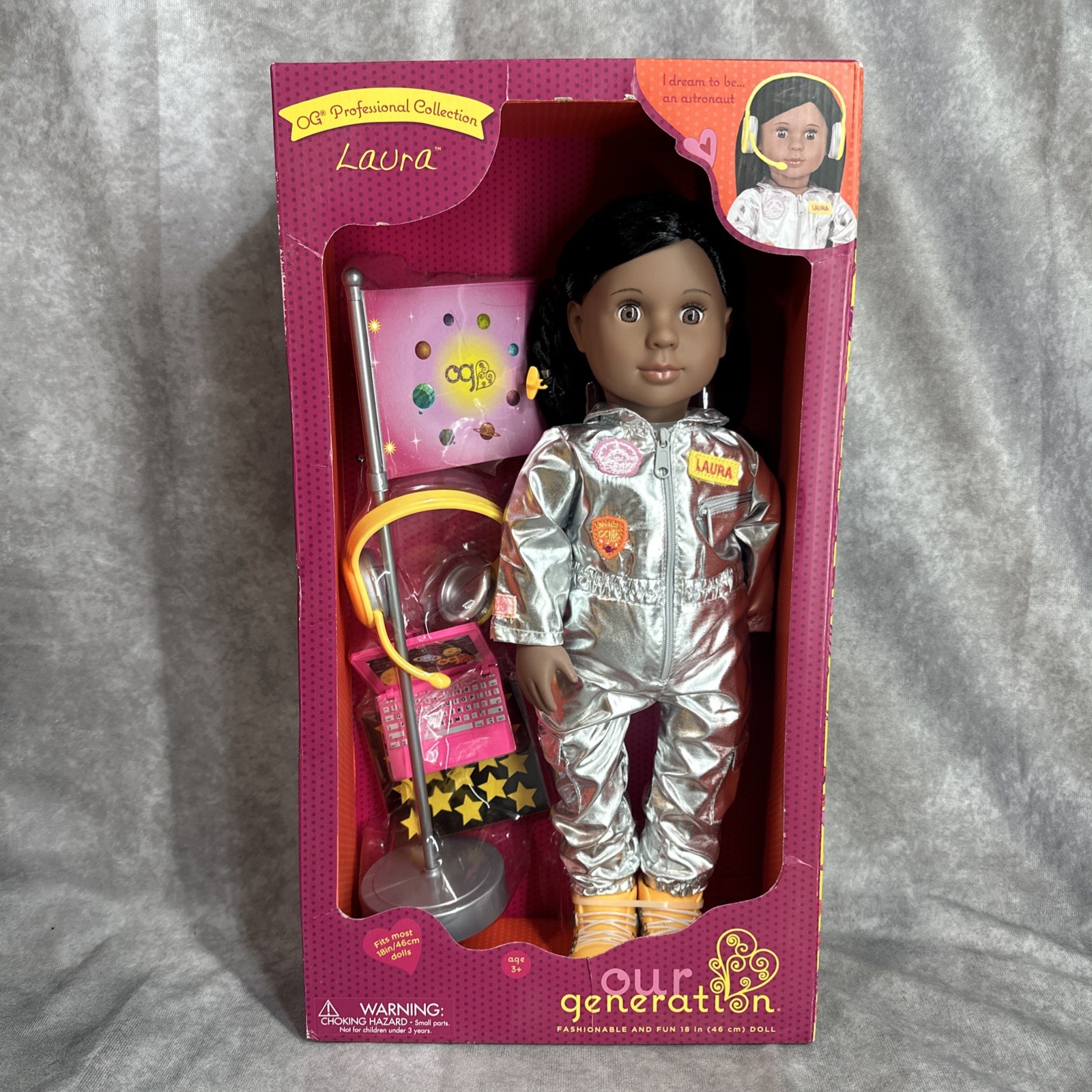 Our Generation Laura with Accessories 18" Astronaut Doll NRF
