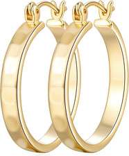 14K Gold Earrings for Women 14K Gold Hoop Earrings for Women Hoop Earrings for W