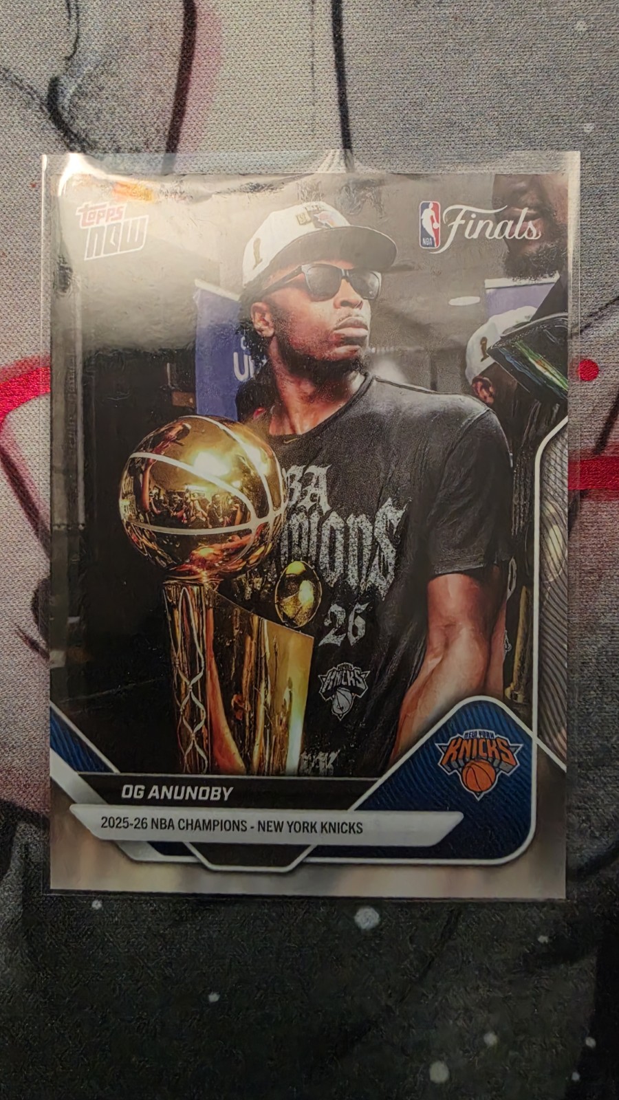 OG ANUNOBY 2026 Topps Now NBA FINALS NY KNICKS C3-SP Image Variation