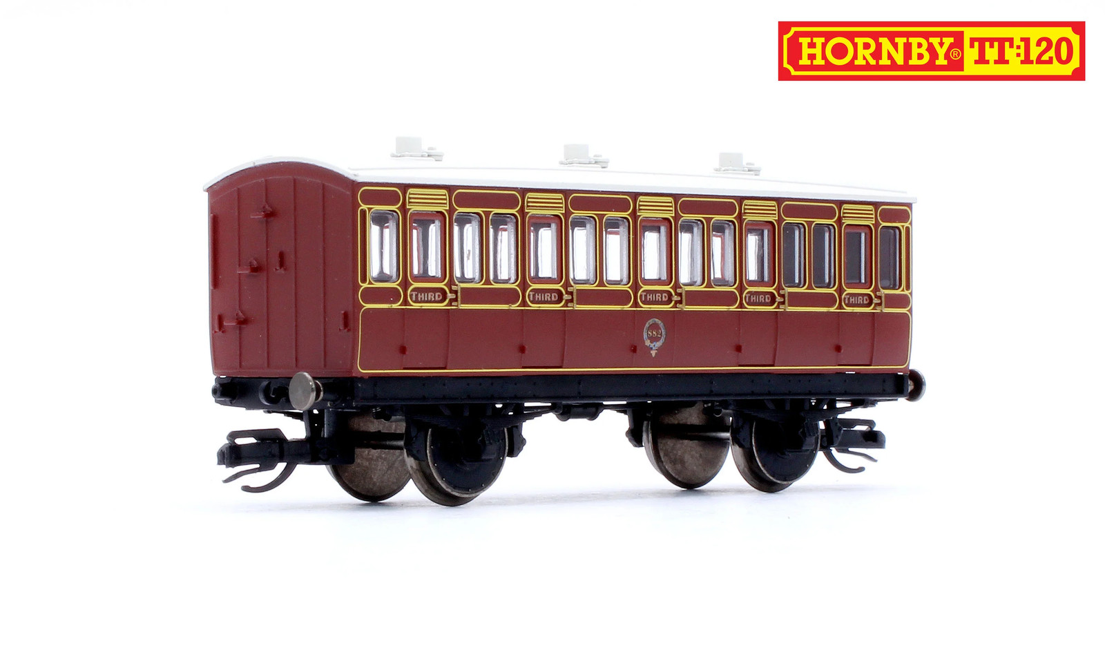 Hornby TT4056 LB&SCR 4 Wheel Coach 3rd Class