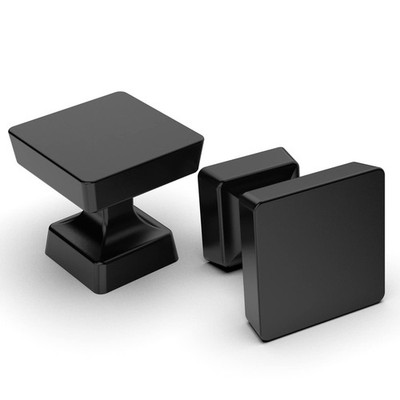 10 Pack Matte Black Cabinet Knobs 1.2 Inch30mm Single Hole Cabinet Handles Dre