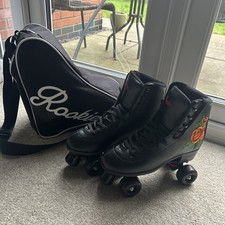 Rookie Rosa Quad Roller Skates Black  size Uk8 Euro 42 with Skate Bag