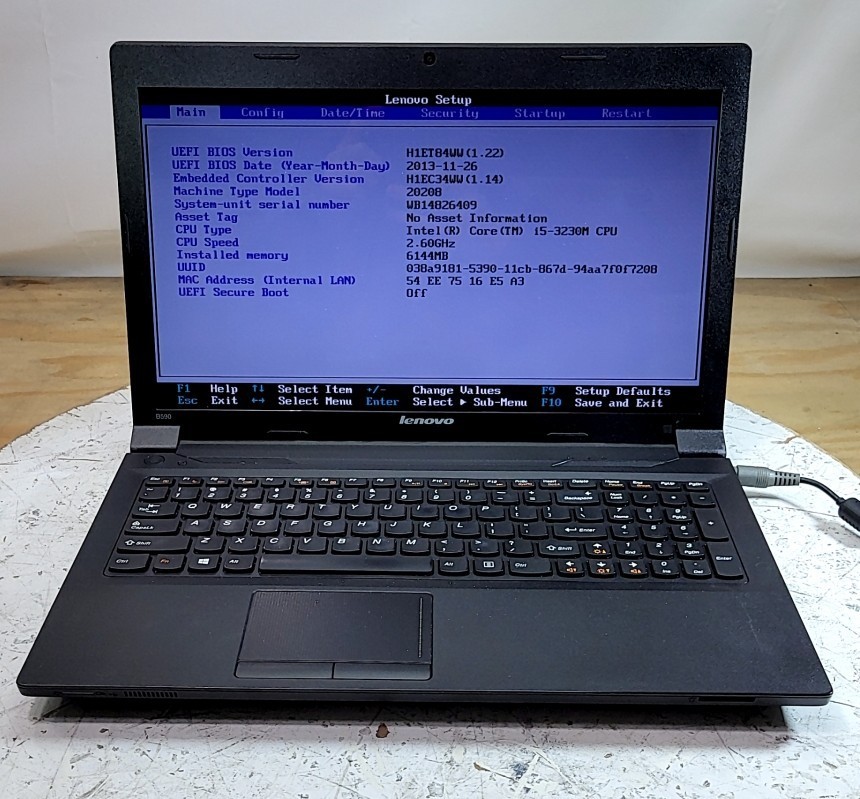 LENOVO B590 20208 Laptop Intel Core I5-3230M 2.6GHz 4GB 240GB SEE