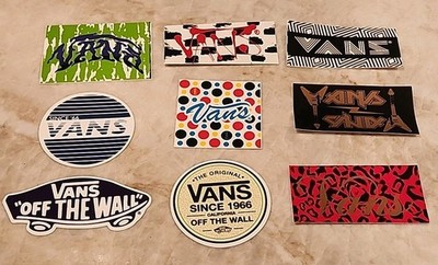 Vans Off The Wall Stickers Warped Tour Skateboard Shoes Skater You Pick Sticker