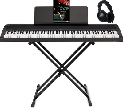Korg B2+ BK Digitalpiano Set 88 Tasten Einsteiger Ständer Kopfhörer Schwarz Buch