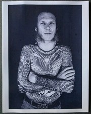 Lyle Tuttle Traditional Tattoo Shop B W Promo Photo 8.5 X 11 Glossy San Fran, CA
