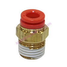 1 PCS SMC KQ2H07-34AS Brass Tube Fitting with Sealant Male Connector ✦KD