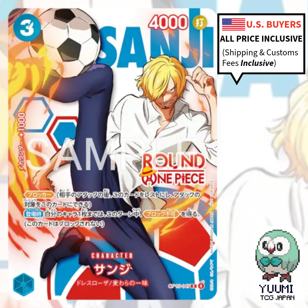 Sanji OP15-047 ROUND 1 x ONE PIECE Card Promo Japanese 2026 NM