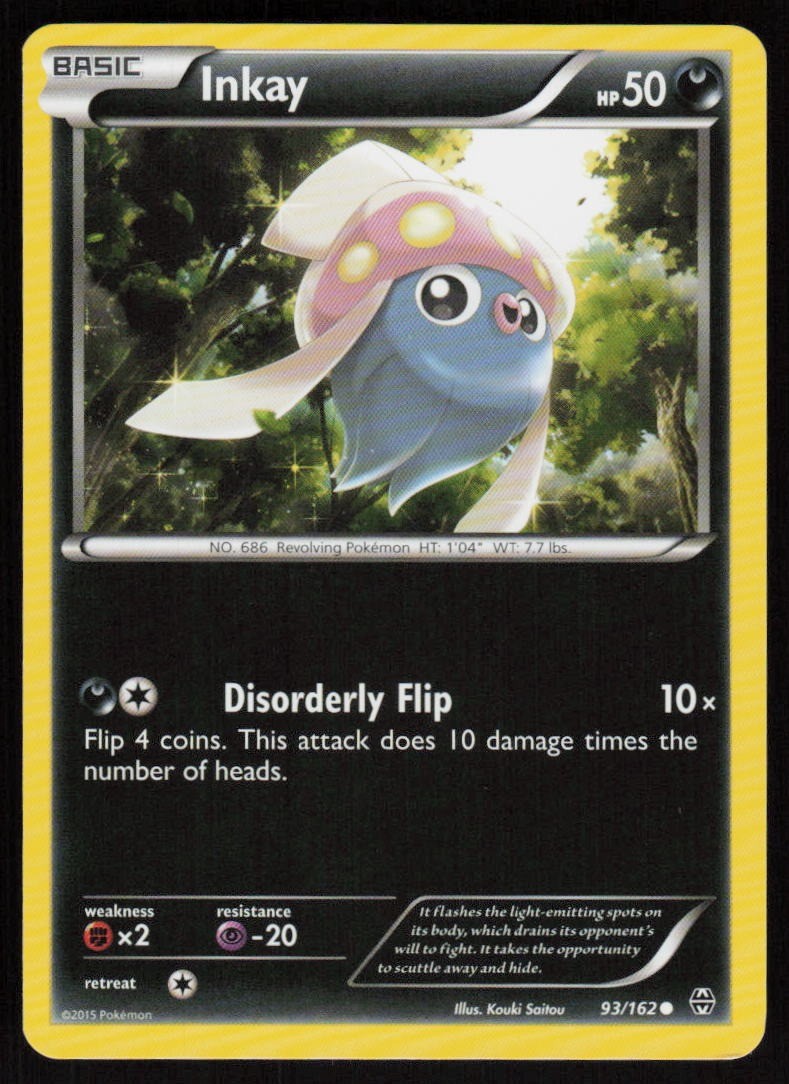 Inkay 93/162 BREAKthrough Pokemon TCG Near Mint