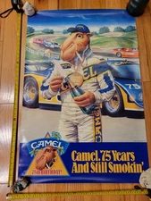JOE CAMEL  VINTAGE 75TH ANNIVERSARY POSTER BRAND NEW 1988 36X24 VERY COOL! EUC