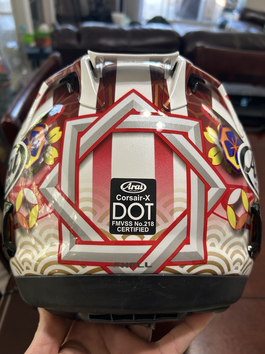 Arai Corsair-X Taakaki Nakagami 4 Motorcycle Helmet - Size LARGE