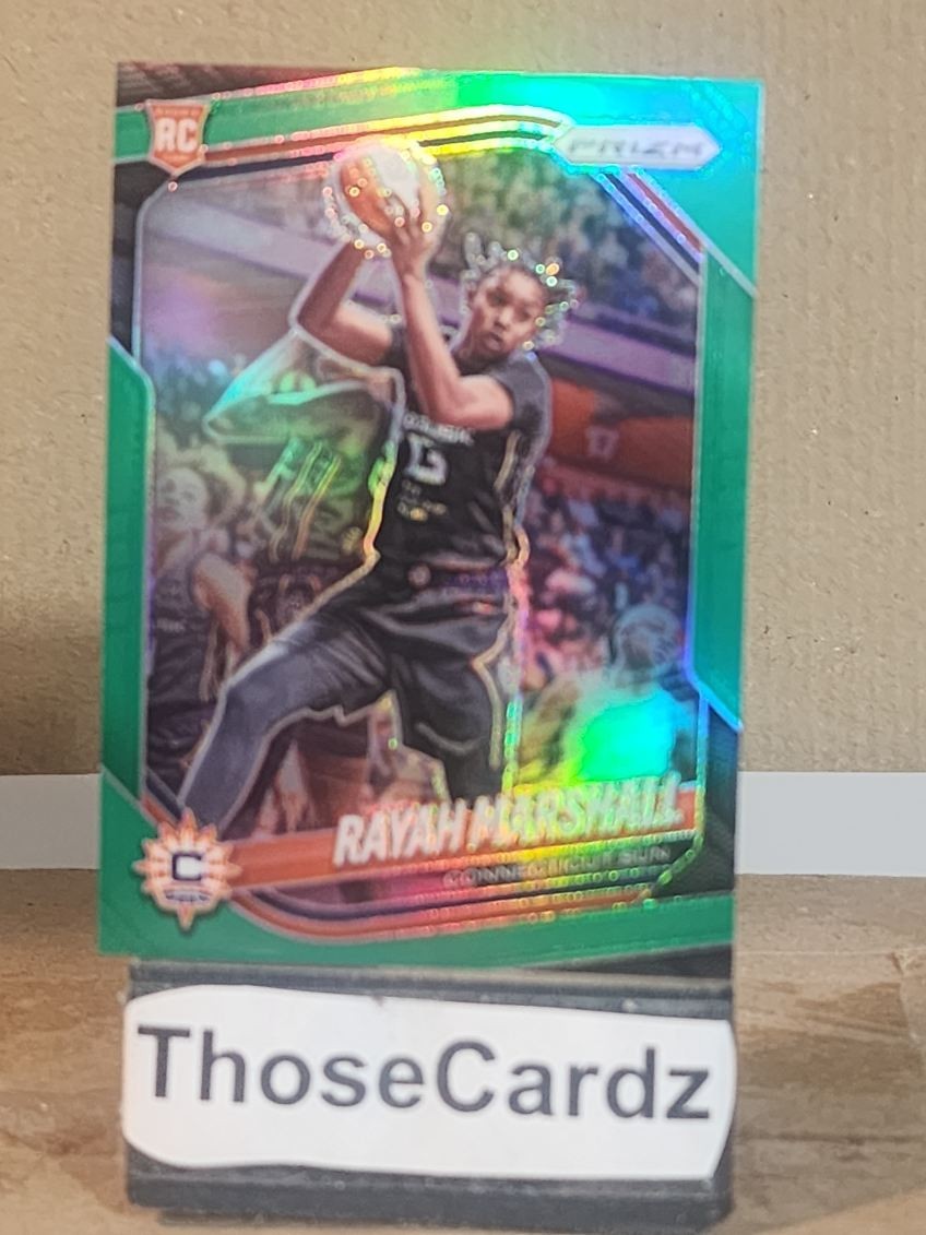 2025 Panini Prizm WNBA Green Prizm #47 Rayah Marshall
