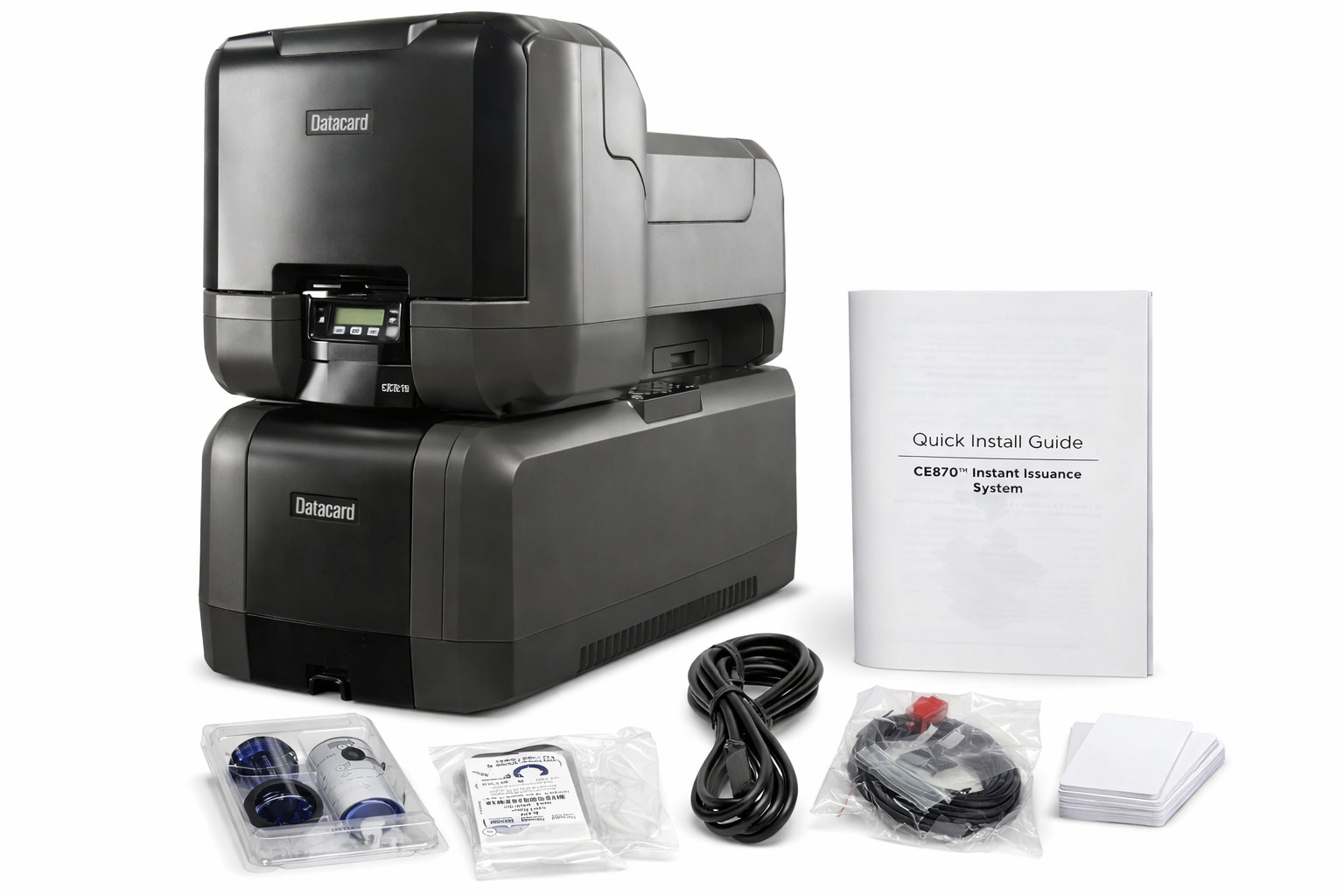 Datacard CE870 Card Embosser Topper Indenter  Mag Encode +SOFTWARE upgrade 150i