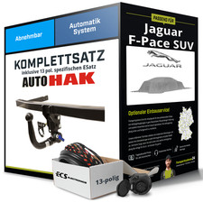 Für JAGUAR F-Pace SUV Typ X761 Anhängerkupplung abnehmbar +eSatz 13pol 21- AHK