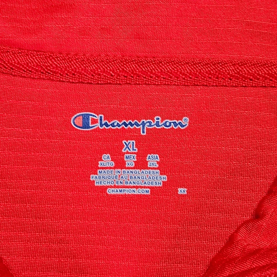 Chaqueta Pullover Georgia Bulldogs Champion Hombres XL Roja Cuarto Cremallera Ligera Foto 3 de 4