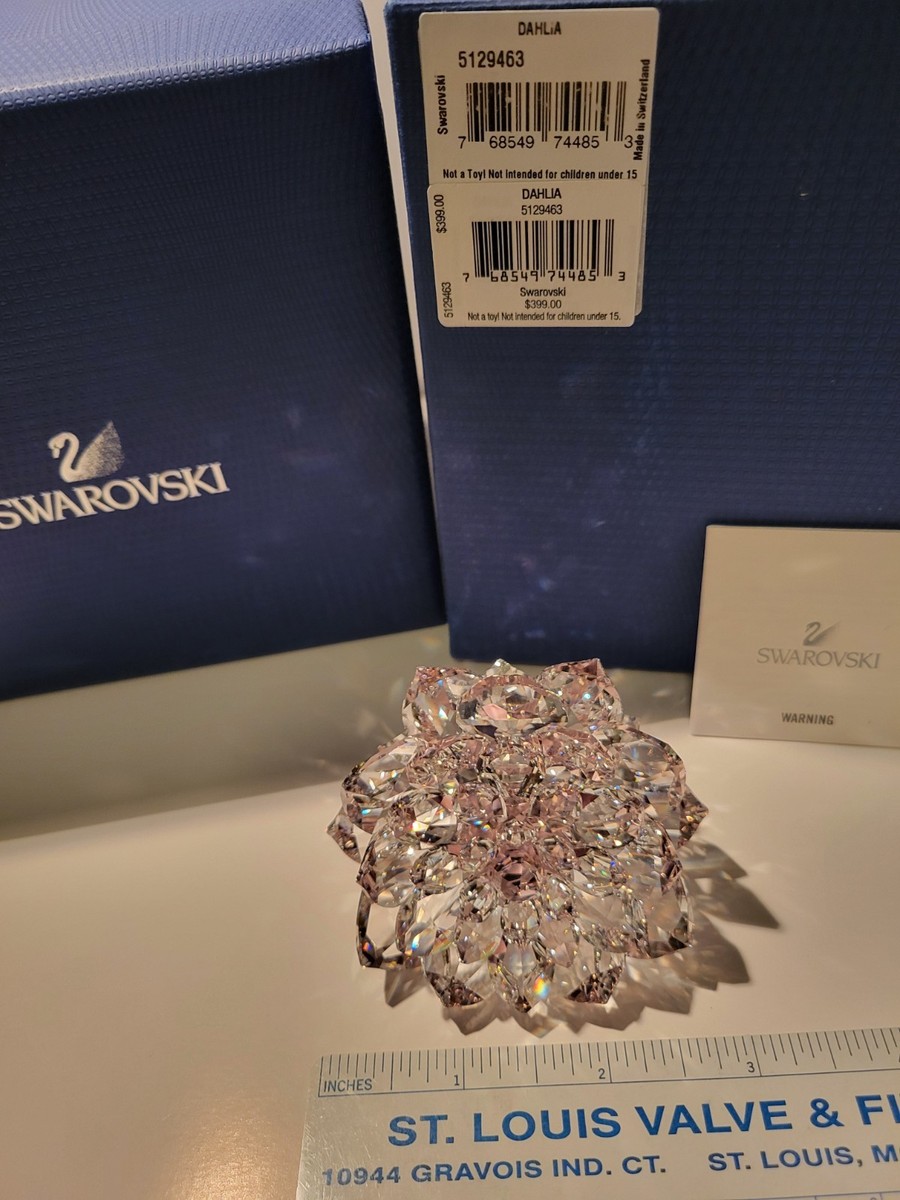 Swarovski Dahlia MIB #5129463 Retired RARE + Original Boxes+