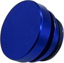 Car Cigarette Lighter Plug Cover Waterproof Dustproof Aluminum Color Blue