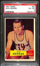 1957 Topps #67 Jack George PSA 6 EXMT C95074