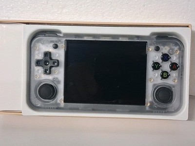 Anbernic RG35XX H Clear White Handheld Game Console with 64gb and MuOS Installed