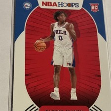 2020-21 Panini NBA Hoops Rookie Base #207 Tyrese Maxey 76ers Basketball