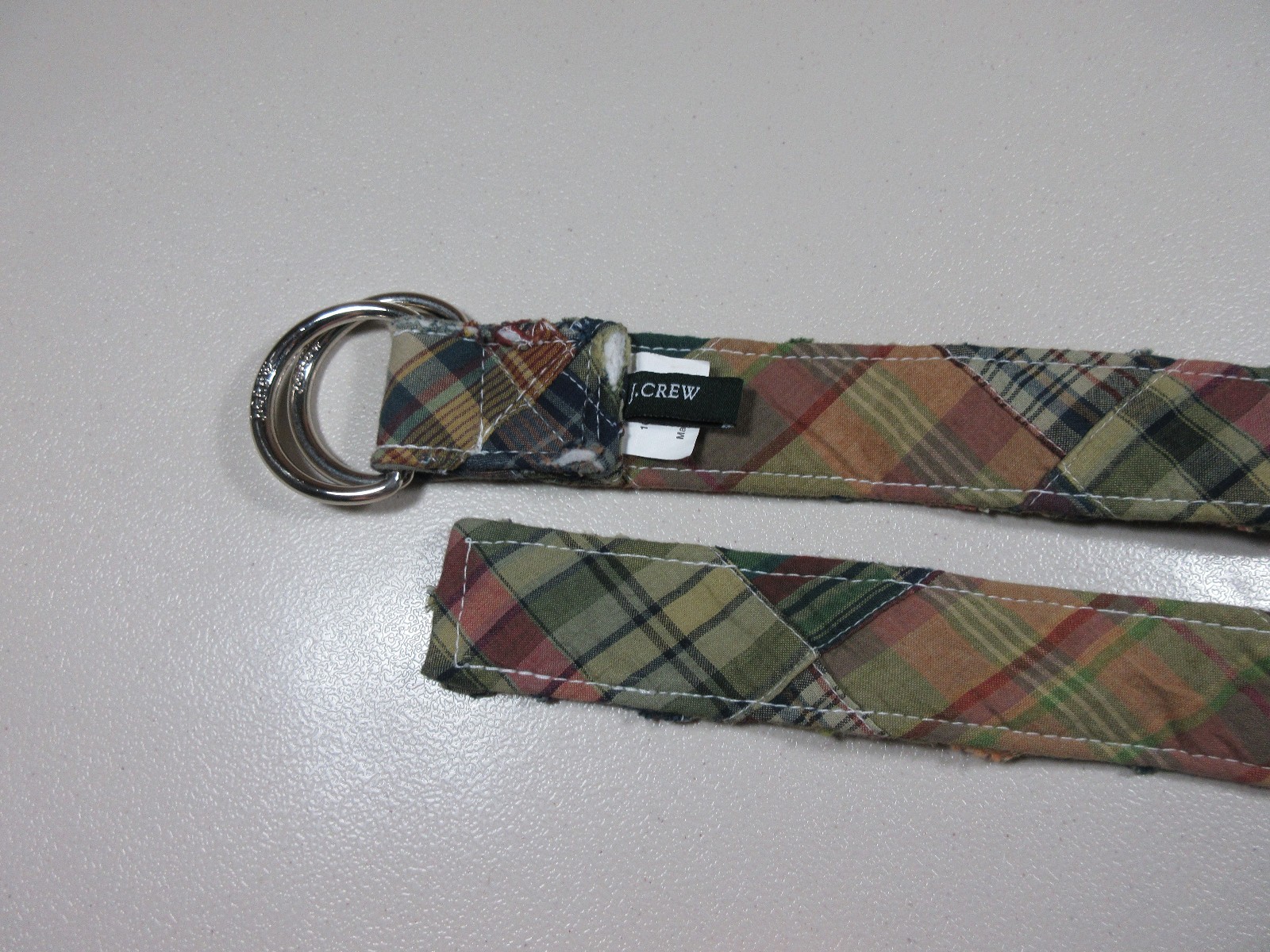 JCREW womens colorful patchwork plaid distressed … - image 7