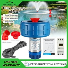 15000 750W GPH Pond Fountain Aerator 110V, Floating Pump w/ 100Ft Cord for Ponds