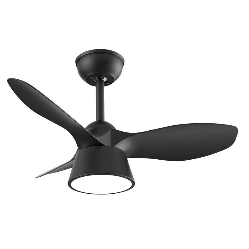 Eden pulse Ventilatore nero 3 pale, LED integrato 36 W 2680 lm, 3 (b3E)