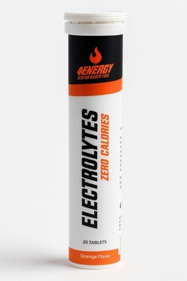 4ENERGY Electrolytes Zero Calories 20 Tabletten Orange Geschmack