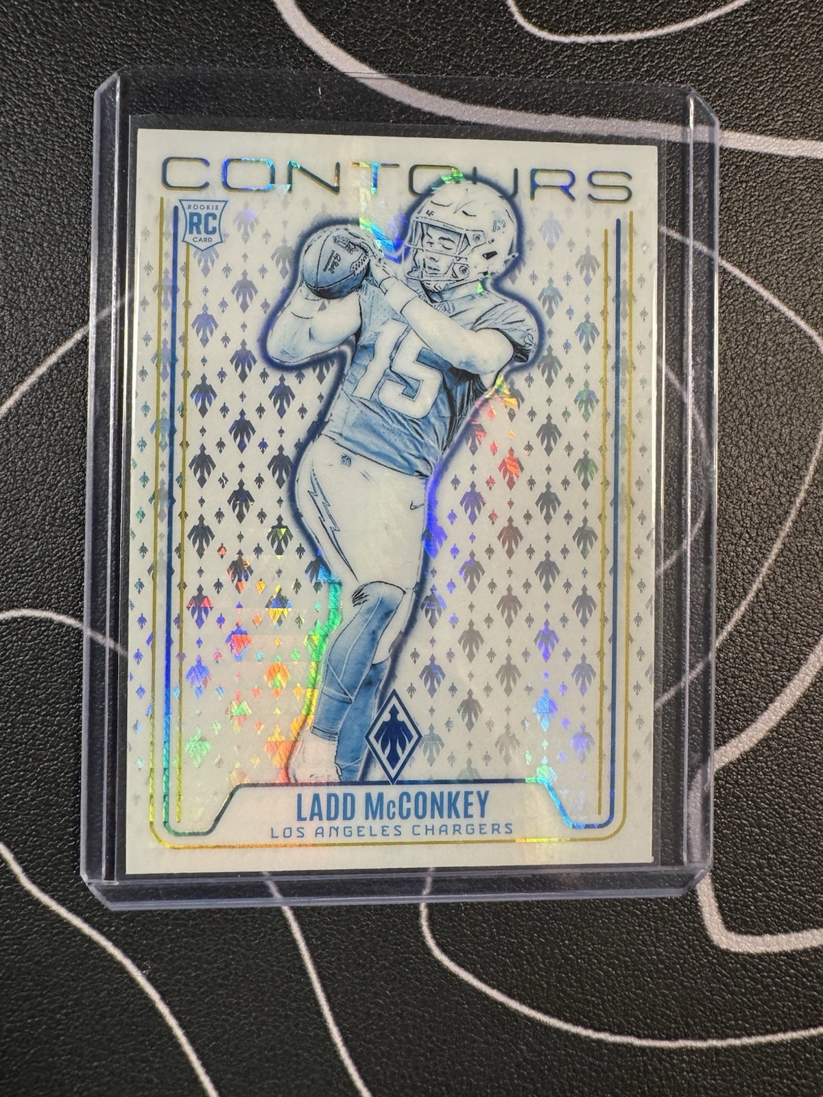 2024 Panini Phoenix LADD MCCONKEY Contours Hyper #CON-LMY (RC) Chargers