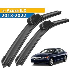 2Pcs Front Windshield Flat Wiper Blade Set For Acura ILX 2013 - 2022 26"+19"