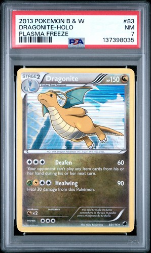 Dragonite graded PSA 7 for sale on eBay