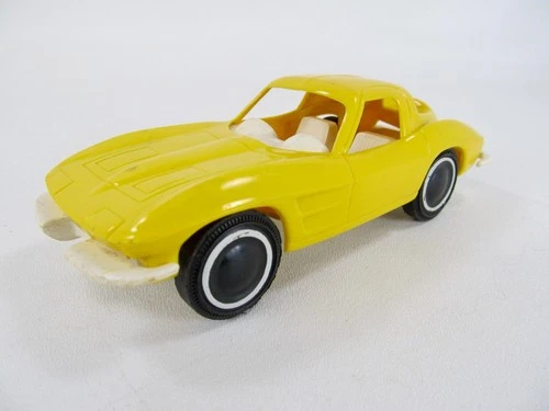 Vintage Tonka 1960s Yellow Corvette Split Window Car For Mini-Tonka Car Carrier