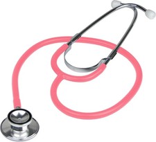 Pink Dual Head Stethoscope: Lightweight  Ideal for Medical Professionals