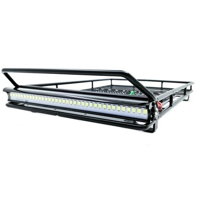 Roof Luggage Rack & Light For Traxxas TRX4 Ford Bronco Axial SCX10 1/10 RC Car b