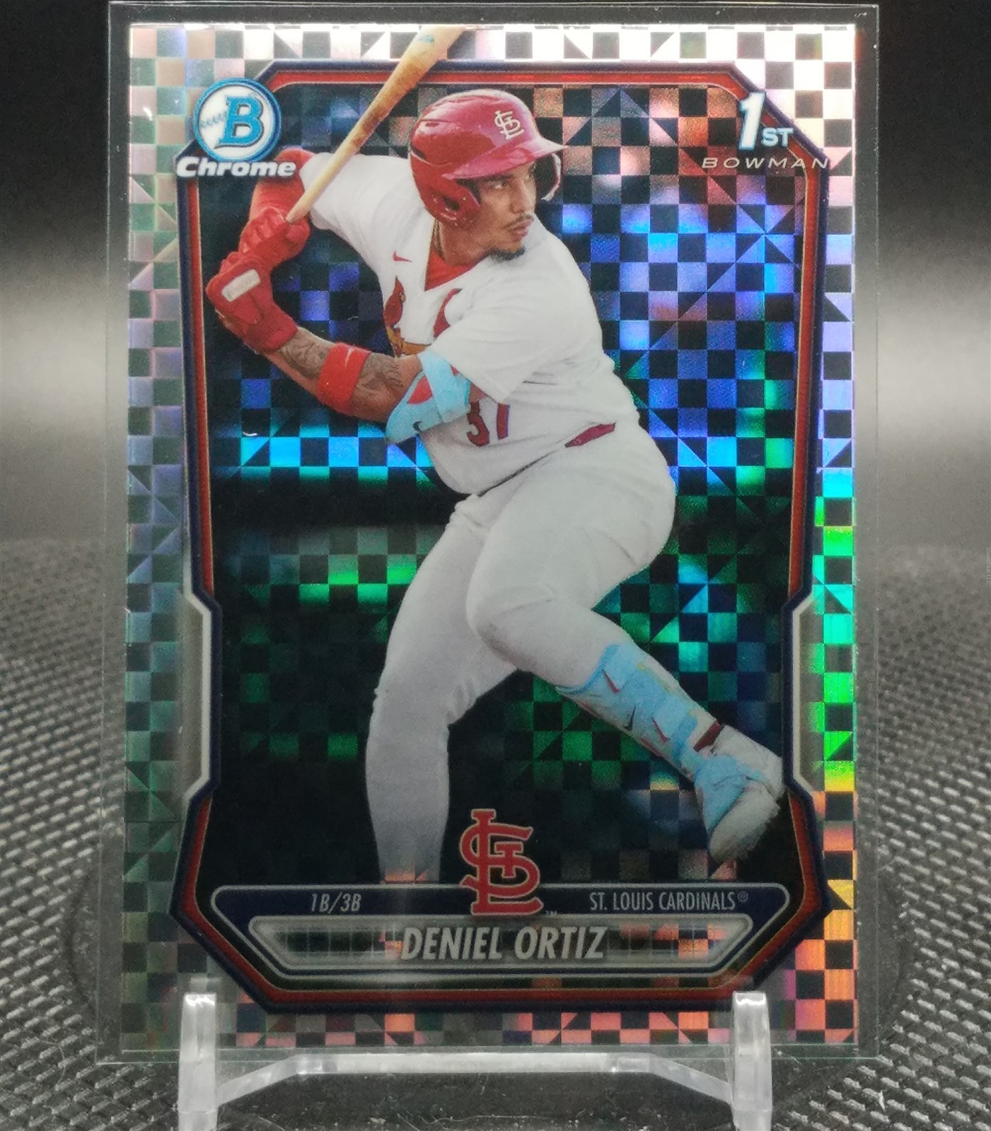 2026 Bowman Baseball Deniel Ortiz Chrome X-fractor Cardinals 1st