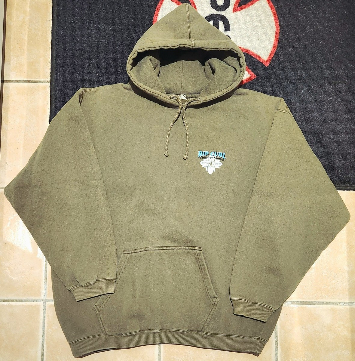 Rip Curl XL Vintage 90's Hoodie Winter 98/99 World Cup of Surfing